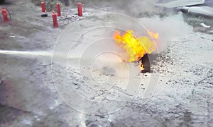 Fire extinguisher training